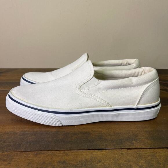 Sperry Men's 10.5 Striper Slip-On Sneaker 0457325 Boat Non Slip Fisherman Core - Picture 2 of 12
